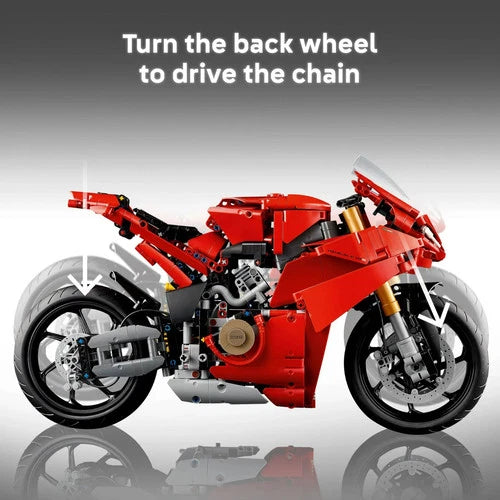 MEOW Technic Ducati Panigale V4 S Motorcycle Toy - Building Set for Adults, Men