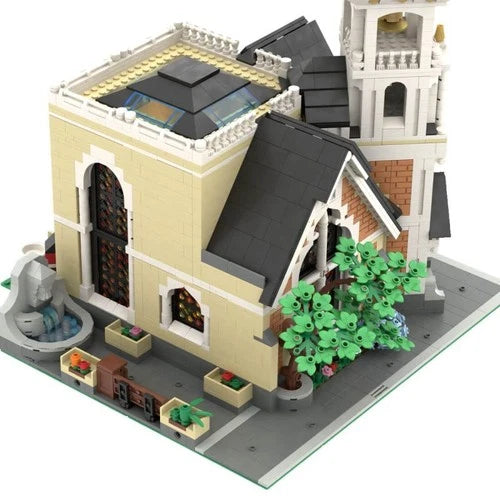 Modubrix MOC: Medieval St. Joseph Memorial Church 3117 Parts Building Toys