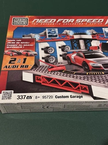 Mega Bloks Need for Speed 95720 Custom Garage 2 In 1 Audi R8 Building Set New