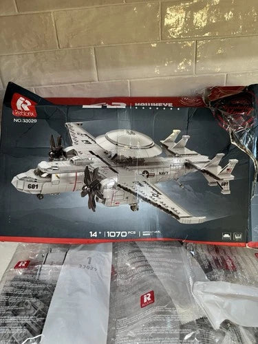 Reobrix E-2 Hawkeye Military Airplane Building Set Fighter Jet Model