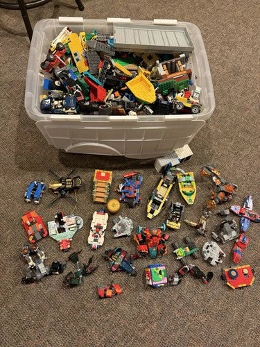 LEGO 40+ lb Big Bulk Lot Star Wars Ninjago Marvel Spider Man City