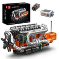 Mould King 10200 Truck Engine Motor Model That Run Building Block Adult Kid Toy