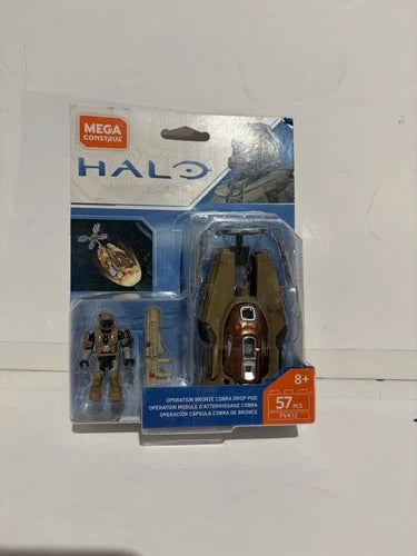 Mega Construx Halo Operation Bronze Cobra Drop Pod FVK12 ODST 57pc Sealed