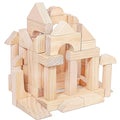 Large Wood Building Blocks 64Piece Hardwood Sorting Stacking Toys