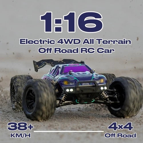 1:16 All Terrain RC Car for Adults 4WD High Speed 38KPH Off-Road Fast Truck