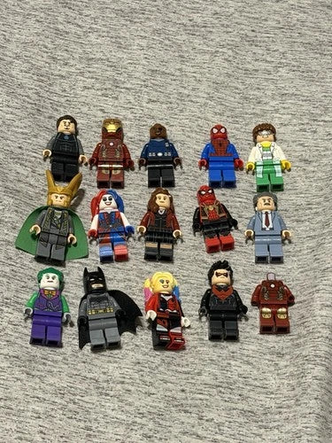 LEGO Marvel & DC Lot Of 14 + Iron Man Parts