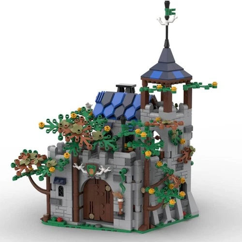 ZITIANYOUBUILD Modular Outpost Castle Forest Hinged Building 1190 PCS MOC-185913