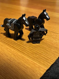 MEOW LOTR Ringwraith Nazgul Lot 2 Black Horses + Minifigure 9472 Weathertop