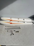 Hobby King 33” RC Airplane Pontoon Set With Rudder Controls. FREE SHIPPING