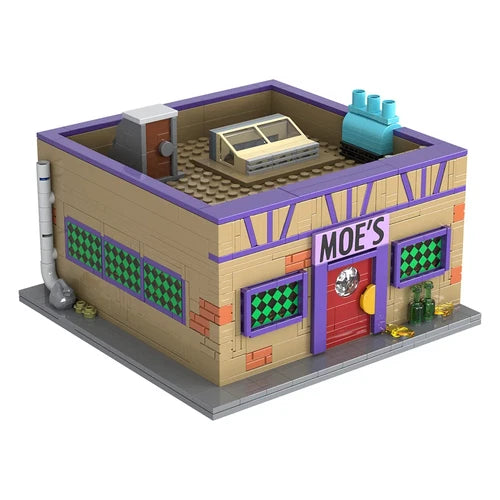 New Simpsons Moe's Tavern Building Blocks Modular Model Set Unbranded