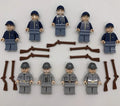 LEGO Civil War Army Soldier Minifigure Lot (100% Genuine LEGO Parts)