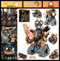 STEM Building Toys 5-in-1 Robot Kit for Kids 6-14, Remote & App Controlled Tank