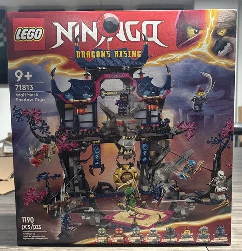 \\* RETIRED\*LEGO 🥷NINJAGO Wolf Mask Shadow Dojo Building Set 71813 UNOPENED NEW📦