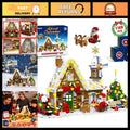 Gingerbread House Building Block Set with Lights - 2026 Advent Calendar Fun