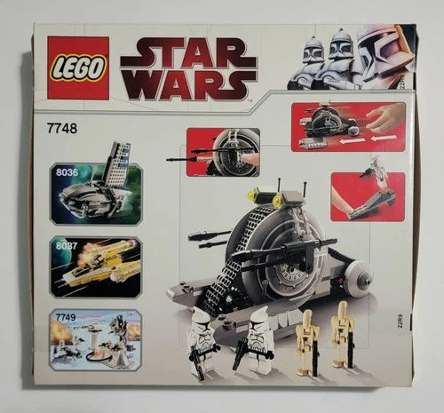 LEGO Star Wars Corporate Alliance Tank Droid 7748 Retired NEW SEALED FREE SHIP