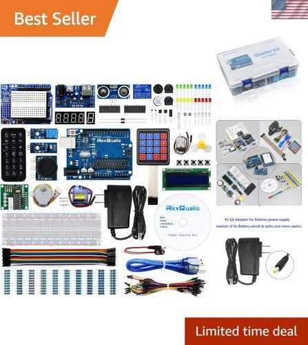 STEM Education Made Easy: Rexqualis Arduino UNO R3 Starter Kit with 120 Parts