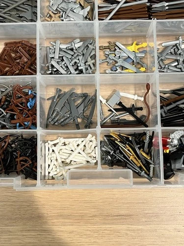 Lego Castle Knights Minifigures Accessories Weapons LOT - Helmets Spears Swords