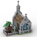 MOC-155491 Medieval Chapel with Graveyard and Tree Building Toys Set 1006 Pieces