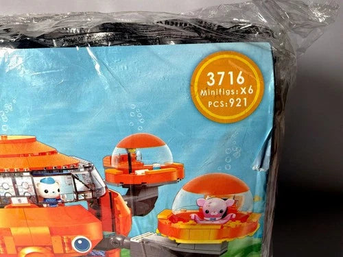 Enlighten 3716 Octonauts Octopod Building Blocks Toy Set 921 Pcs.- New- Sealed