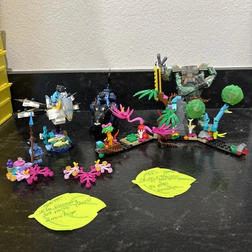 LEGO Avatar Lot 75571 + 75575 Complete w/ Minifigures Retired Sets