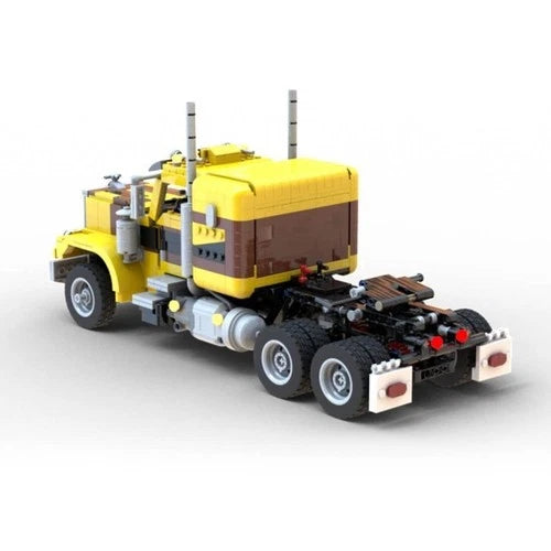 Mocs Bricks Sets PF Peterbilt 359 Semi Truck Building Toys Kits 1542 Pieces