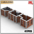 417PCS Famous Movie Building Blocks Architecture Diorama Technology Bricks Extra
