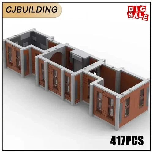 417PCS Famous Movie Building Blocks Architecture Diorama Technology Bricks Extra