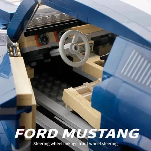 Ford Mustangs Sports Racing Car MOC Technical Building Blocks Bricks Set