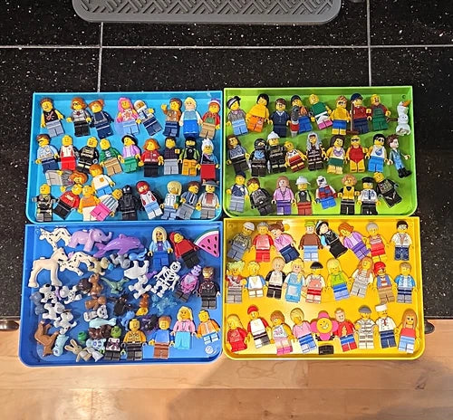 LEGO Minifigures Bulk 100pc Assorted Minifigures w/ Accessories & Animals Age 4+