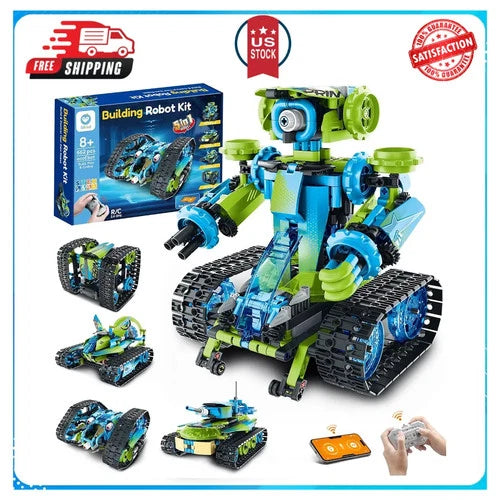 Sillbird Remote Control Robot Car Building Kit STEM Educational Toy for Kids