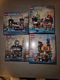 Lego Micro Ninjago City 40703, 40704, 40705, 40706: Complete Set - NISB