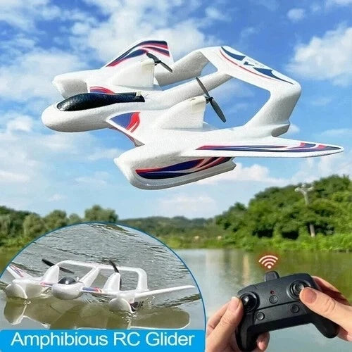 US 2CH Sea&Air RC Airplane Waterproof EPP Remote Control Fixed Wing Glider Plane