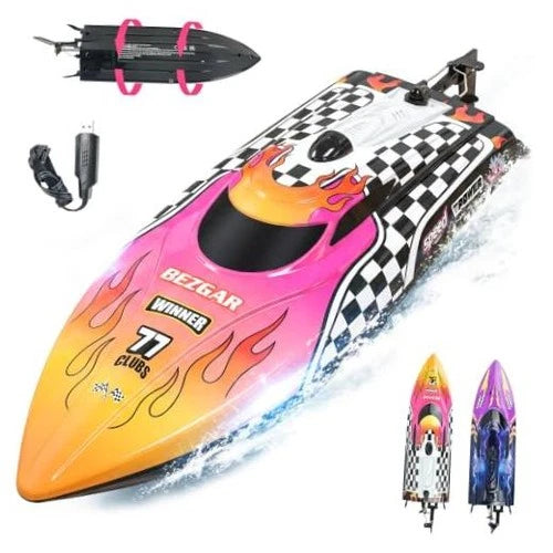 TX136 12" 25 KPH Remote Control Boat for Kids - Pink - 12" Boat for Kids