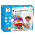 MEGAGONTILES 66PCS Magnetic Tiles Set Building Blocks Kids Ages 3-8