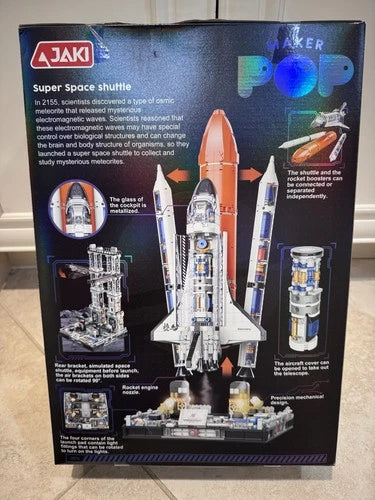 JAKI Maker POP Super Space Shuttle 2200 pieces, 20 inches tall