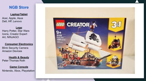 LEGO Creator 3 in 1 Pirate Ship Building Set 31109, NEW, Sealed, US