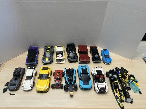 LEGO Speed Champions Car Lot 15 Vehicles - Ferrari Porsche McLaren Nissan Racing