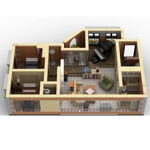 Modubrix MOC-105976 Lounge Architecture Model Street Scene 990 Parts