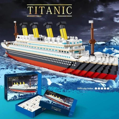 Titanic Building Blocks Cruise Ship 4404PCS Mini Assemble Bricks Model Toys gift