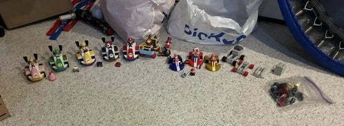 Mario Kart Knex Lot With Lots Of Characters Ultimate Play Time Comes With Track
