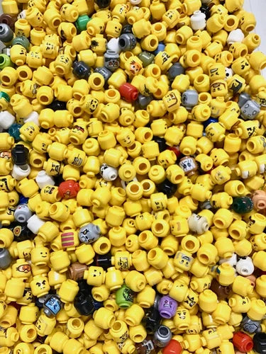 LEGO Build-Your-Own 50 Minifigs! 50 of: Heads Torsos legs + 25 of : Hat hair