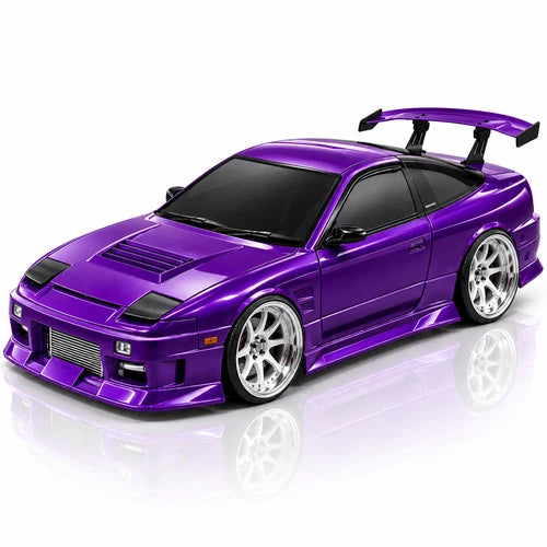1/10 BODY Shell NISSAN 180SX Body Shell W/ AERO KIT + POP UP LIGHTS \*CLEAR\*