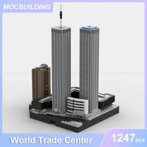 World Trade Center 1987-2001 Architecture Model MOC Building Blocks