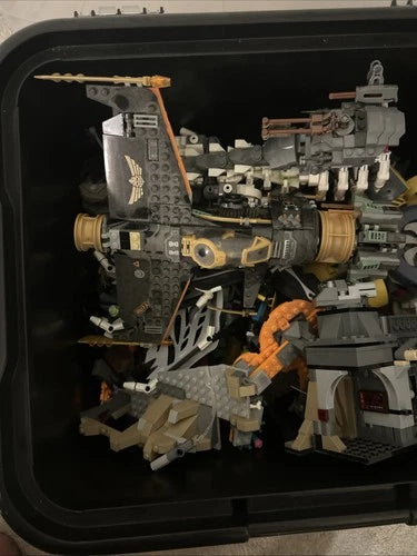 MEOW Bulk Building Parts Some Completed Lot 12.5 Lbs Star Wars, Ninjago, etc