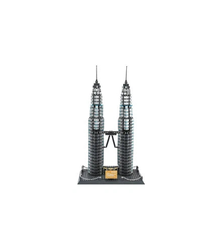Wange The Petronas Towers of Kuala Lumpur Building Block Set 1175 pcs #5213