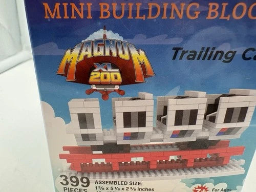 Cedar Point Millenium Force & Magnum XL building blocks front and trailing car