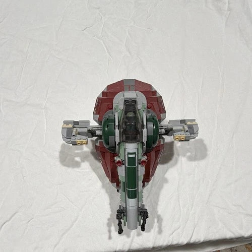 LEGO Star Wars Slave I Spaceship Built Model Red Gray Green Aircraft/Spaceship