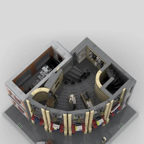 Custom MOC-203717 Round Corner Tech Store Building Blocks Set 2691PCS Toys Gift