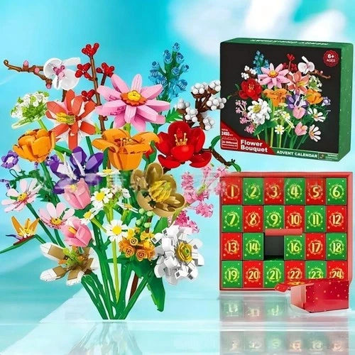Build Your Own Flower Bouquet Building Blocks Christmas Decor