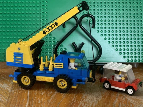 Vintage Legoland Mobile Car Crane Lego 1489 From 1989 Rare COMPLETE